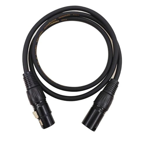 LCUVIMPEX Adaptateur répartiteur série, câble Droit, Câble Audio XLR DMX512 mâle vers Femelle 0,5 m, câble OFC blindé for Microphone et mixeur