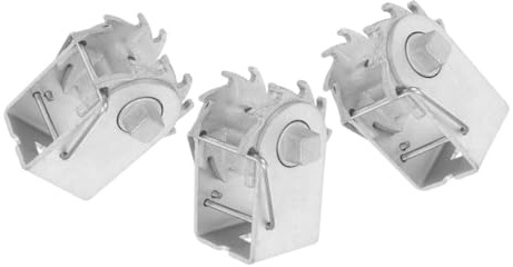 DECOMELODY 3 Piezas Tensores Metálicos para Alambre de Valla Herramienta de Tensión Inline Resistente para Invernadero y Jardinería Soporte Seguro para Cable Eléctrico Exterior