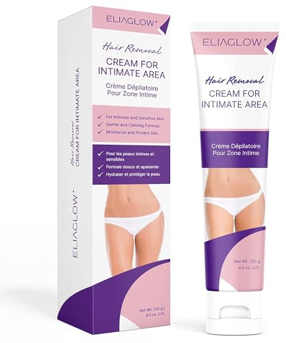 Hair Removal Cream for Women and Men : Sensitive Depilatory Cream for Bikini, Private Areas, Pubic, Body, Legs, and Underarms - Gentle Formula for All Skin Type