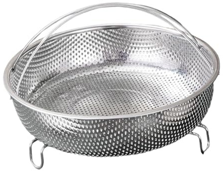 TAIZhiChen per La Cottura a Vapore in Acciaio Inox, Scolapasta, Vassoio per La Cottura a Vapore Portatile E Versatile, Inserto per Cuociverdure, Riso, S, 25.3 Centimetri