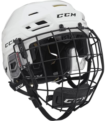 CCM Tacks 310 Helm Combo Senior, Größe:S, Farbe:weiss