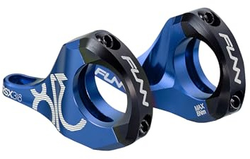 Funn RSX Mountain Bike Direktmonterad Cykelstam med 31,8mm Styrklämma, 2 Delar Lättviktsdelad Design för Dubbelkronade Gafflar, Justerbar Förlängning 45-50mm
