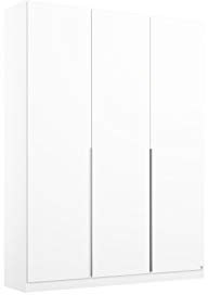 Rauch Möbel Alabama Schrank Kleiderschrank Drehtürenschrank Weiß 3-türig Zubehörpaket Basic 2 Kleiderstangen, 2 Einlegeböden BxHxT 136x210x54 cm