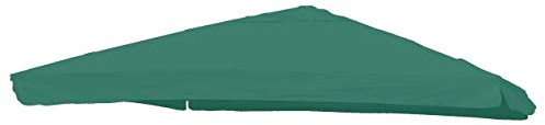 Mendler Telo copertura per ombrelloni quadrati decentrati 295x295cm volante - verde