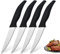 Astylway Couteau à Steak 4 Pièces Ultra-Tranchant Set Couteau de Cuisine Couteau à Tomates,Lavable au Lave-Vaisselle,Noir
