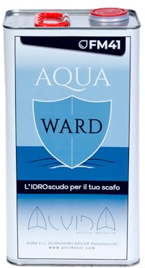 Alvida Srl FM41 (1 L) - antivegetativa Trasparente ed Ecologica per Pulizia e Manutenzione di Barche, gommoni, scafi e Accessori Nautica. Asciugatura Rapida e Senza necessità di carteggiare.