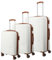 Travelite 4-Rad Koffer Set 3 teilig Größen L/M/S, Gepäck Serie Bali: ABS Hartschalen Trolleys mit TSA Kombinationsschloss (Handgepäck Koffer ohne TSA)