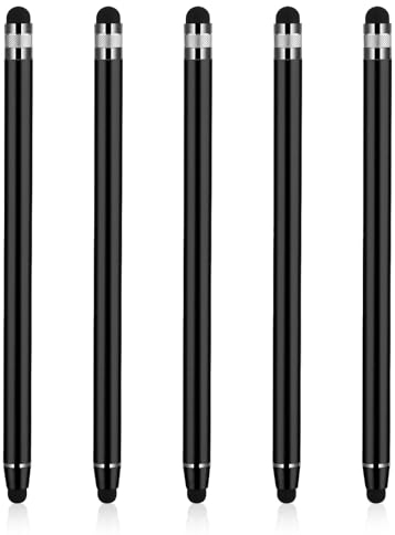 Andibro Touchscreen Stift,5 Stück 2-in-1 Universelle Eingabestifte Stylus Touch Pen Handy Stifte für Tablet Hochempfindlicher Kompatibel Alle Smartphones
