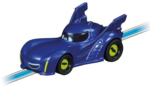 Carrera 20065030 Batwheels BAM, Fordon i skala 1:50, spännande äventyr på racerbanan, detaljrik design, DC-licens, redo att användas omedelbart, för timmar av lekglädje