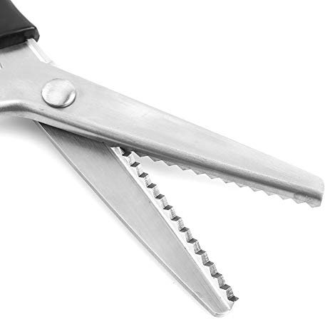 Ciseaux crantés pour tissus décoratifs, ciseaux à bord triangulaire, tondeuse 3, 5, 7 mm (5 mm)