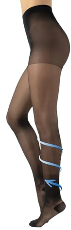 CALZITALY Medias de Descanso, Panty Compresión Fuerte Factor 10 mm/Hg | 70 DEN | Negro, Natural, Azúl | S, M, L, XL | Calcetería Italiana (4XL, Negro)