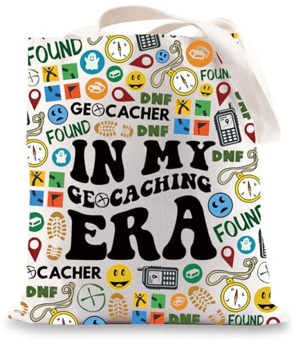 MYSOMY Geocaching tygväska geocache älskare gåva geocacher gåva i min geocaching Era tygväska, Geocaching UK