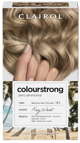 Clairol Colour Strong Permanent Hair Dye - 8.1 Medium Ash Blonde