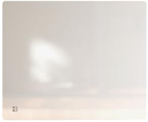 BESTHERM - Radiatore elettrico fisso a inerzia secca ceramica facciata in vetro 1000W Bestherm IRIS orizzontale bianco