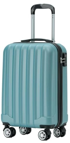 BEIBYE Reisekoffer Set 2080 – Trolley Koffer XL L M – TSA-Schloss, Zwillingsrollen, Hartschale, Handgepäck Boardcase (Ice Blue, M)