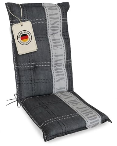 Gardissimo Hochlehnerauflage Maison de Jardin, 120x50x8cm, Anthrazit