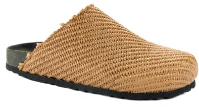BIO.Lab, Berlin Clog Rafia, Zapatos Sabot Sandalias Chanclas Moda Casual