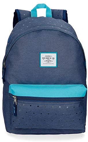 Pepe Jeans Molly An Trolley anpassbarer Rucksack Blau 31x42x17,5 cms Polyester 22.79L
