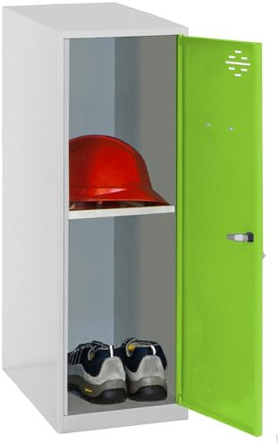 SimonRack Spind, Metall, Grau/Grün, 915 x 400 x 500