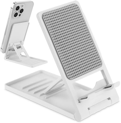 TIESOME Adjustable Foldable Cell Phone Stands, Universal Portable Multi-Angle Pocket Mobile Phone Desktop Holder Stand Travel Holder Office Desk Accessories