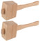 YUENPUN 2 PCS Beechwood Mallet, Woodworking Mallet for Chisels, Camping Hammer for Wooden Tapping Tool, Carved Chisel