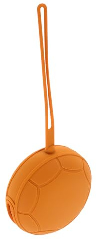 FIXOSHEE Étui Silicone Réutilisable, Boîte de Rangement Compacte Orange, Transporteur Pratique en Silicone Robuste, pour Voyages et Organisation Féminine