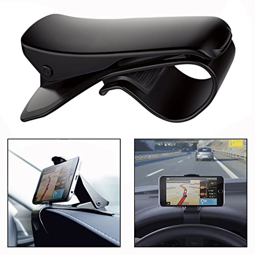 OFKPO Supporto per telefono per auto, supporto per telefono universale, portatile, fissaggio potente per smartphone