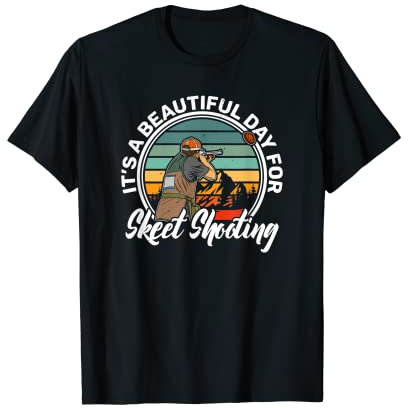 Tontaubenschießen Fallenschießen Tontauben Skeet Schießen T-Shirt