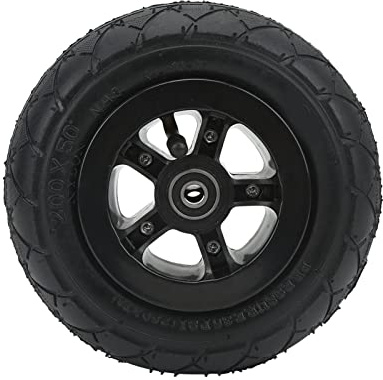 Roue de skateboard tout-terrain, roue de skateboard de 8 pouces avec pneu pneumatique 20 cm/7,9 pouces antidérapant Kit de conversion de scooter de montagne pour remplacement