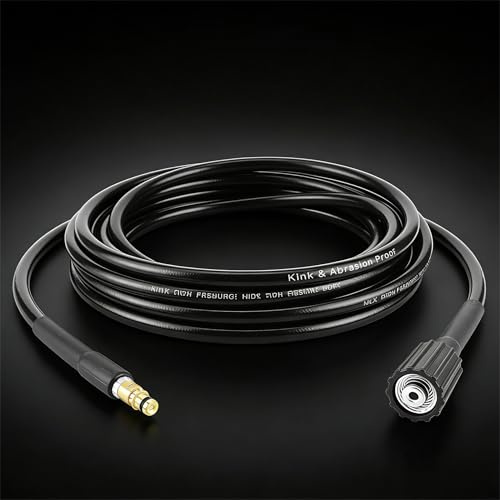 Tubo idropulitrice Kärcher K2 da 8 metri tubo alta pressione per idropulitrice fino a 40 megapascal tubo pulizia acqua in gomma per lavaggio e disostruzione di scarichi e tubazioni