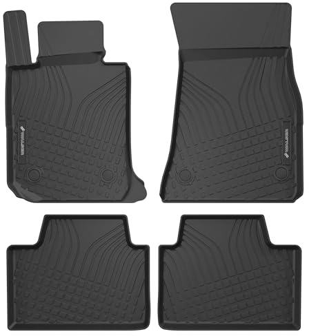 Walser Premium Fussmatten Auto für BMW 3 11/2018-Heute, BMW 3 Touring 07/2019-Heute, 100% passgenaue Gummimatten Auto - Made in EU, robuste Fußmatten Auto, Auto Fußmatten