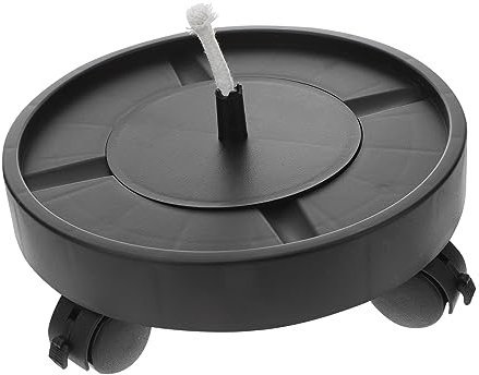 CANIGHT Support De Pot De à roulettes Plastique Plateau De Transport Rond pour Plantes Base Auto-absorbante avec Intérieur Extérieur Intérieur