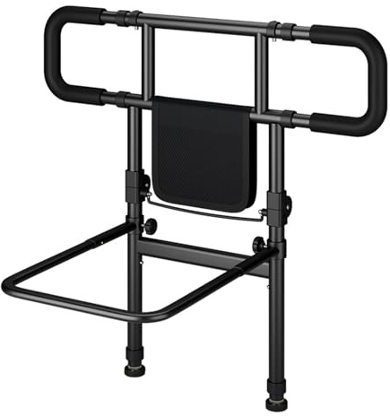 Foldable Bed Rails for Elderly Adults Safety, Bed Assist Rails for Senior, Pregnant Women, Kids, with Extendable Bed Guard Rails, Heights 79-97 cm, Widths 83-109 cm, Storage Pocket and Safety Belt