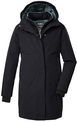killtec Bambine e ragazze Parka funzionale/parka con cappuccio in look 2-in-1 KOW 236 GRLS PRK, schwarz blau, 140, 43593-000