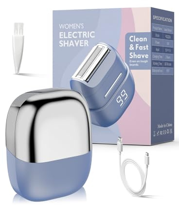 UNIMIKO Electric Shaver For Women, Waterproof Wet Dry Mini Electric Razors For Women - Cordless Rechargeable Foil Shaver For Hair Removal, Legs, Face, Body, Bikini,Sensitive Skin, Teens, Ladie(Silver)