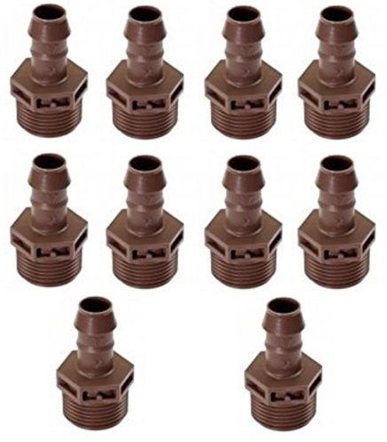 Rain Bird XFF Coup Geradeverbinder für 17mm Tropfschlauch XF, 10 Stück, Schlauchadapter (17-1/2)