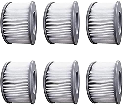 WuYan 6 Pack Hot Tub Filters for MSpa Inflatable Pools, Enhanced Version Filter Cartridge Pump Fit for MSPA all Current Hot Tubs