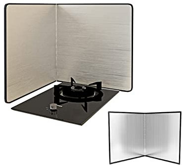 Protección Contra Salpicaduras Plegable, Protectores De Grasa De Cocina, Cubre Salpicaduras De Sartén, Placa Metal Antihaderente, De Acero Inoxidable, para Placas De Gas Y Sartenes ( Size : 40x40cm )
