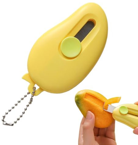 Sbucciatore per Verdure | Sbucciatore Da Cucina Per Frutta E Verdure - A Forma Di Mango Acciaio Inox Apertura Magnetica Macchina Sbucciatura Per Carote Cetrioli