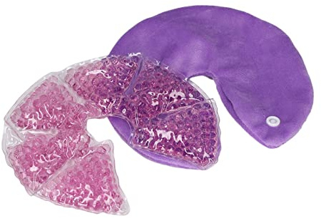 Depisuta Set de Gel de Lactancia para Senos Hinchados, Compresa Fría y Caliente para Aliviar el Dolor y la Hinchazón, Almohadilla de Gel para Profundizar la Glándula Mamaria, Funda de Material