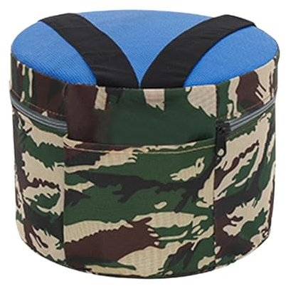 IOIUSKKU Bärbar trädgårdspall bekväm elastisk rem lättviktig lantbrukare fiske camping och trädgårdsaktiviteter trädgårdspall lantbruksarbetspall fiskestol, 25 cm skum