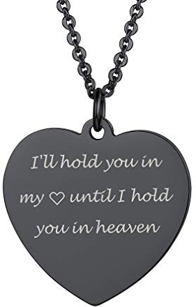 Custom4U Gioielli incisi per Donna Ciondolo a Cuore con Testo Personalizzato - Collane Personalizzate Regali per Partner Amante delle Ragazze