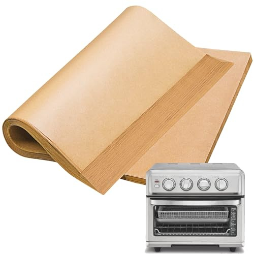 SIUDANGKA 100Pcs 12-inch Air Fryer Parchment Paper Squares Baking Parchment for Cuisinart Air Fryer Cuisinart Convection Toaster Oven,
