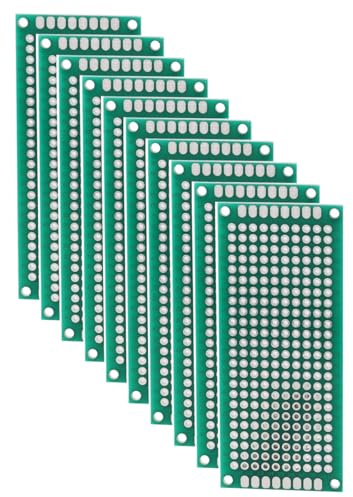 Heevhas Tavola universale doppia faccia Schede PCB Circuito stampato universale Tavola perforata PCB con scheda perforata 3x7 cm Scheda PCB del kit prototipo (10 pezzi)