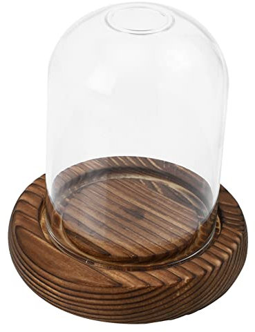 ABOOFAN 1ensemble Bougeoir Verre avec Cloche Support De Bougie Verre pour Décoration De Mariage Et Dîner Accessoire Élégant pour Ambiance Romantique Et Apaisante