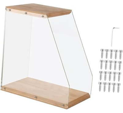 siduytin Elegante Soporte para Discos de Vinilo y Caja de Almacenamiento sobremesa para revistas, Libros y 40 Discos Vinilo. Estante multifunción.