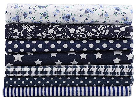 Baumwolle Quiltingstoff Bündel, 25 x 25 cm Stoffpaket Patchwork Baumwollstoffe Quadrate Baumwolltuch für Patchwork-Quilt-Nähen-DIY-Projekte