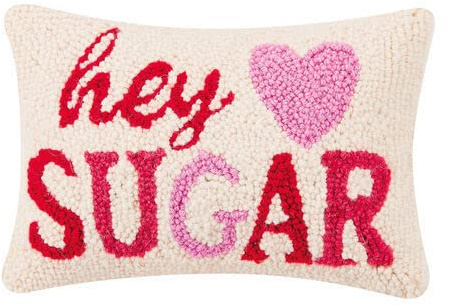 Peking Handicraft - Hey Sugar Hook Pillow 8x12 - 30RN95C12OB
