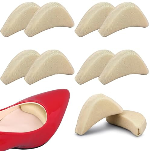 COYUN 4 Paia di Riempitivi Inserti Comfort per Scarpe - Cuscinetto Punta e Cuscinetti Poggiapiedi Morbidi Regolabili a Sostegno del Tallone