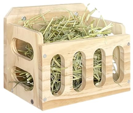 Comederos De Heno para Conejitos - De Heno De Madera para Mascotas para Conejos | Dispensador De Alimentos para Conejos, Conejitos Y Conejillos De Indias, Dispensador De Alimentos para Animal